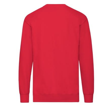 Fruit of the Loom Heren Lichtgewicht Set-In Sweatshirt (Rood)
