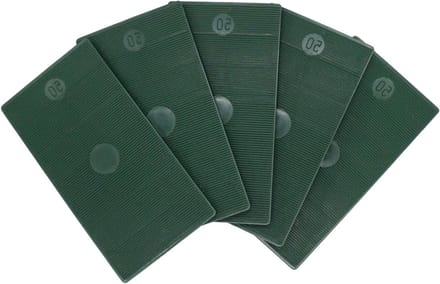 Plastic Shims - Glazing Packers - Leveling Frames - Stackable Design - 50x100mm 5mm