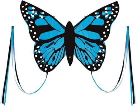 Wolkenstürmer Vlieger Bella Butterfly Junior 80 Cm Blauw 4-delig