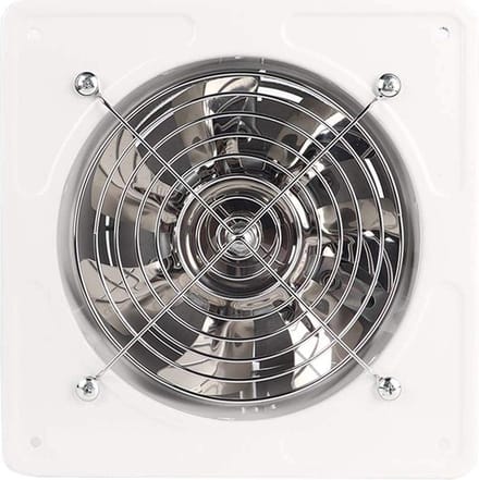 Axial Exhaust Blower Flow Fan for Warehouse Restaurant Garage - White .