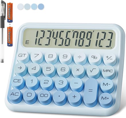 Rekenmachine 12-cijferig met groot LCD-display en grote toetsen