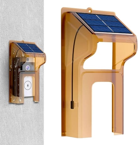 Deurbel Cover - Camera Protector - Buitenbeveiliging - Weerbestendig Ontwerp - 24 x 12 x 8 cm - Bruin