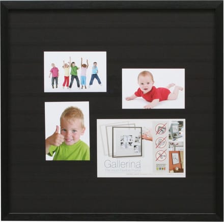 Deknudt Frames multifotolijst S41VH2 G - zwart - gallerina - 50x50 cm