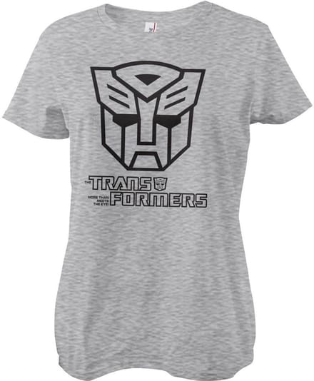 Transformers Autobots M'on'ot'on'e Girly Tee dames-T-shirt, heathergrijs