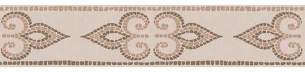 Behangrand zelfklevend creme bruin mozaikprint