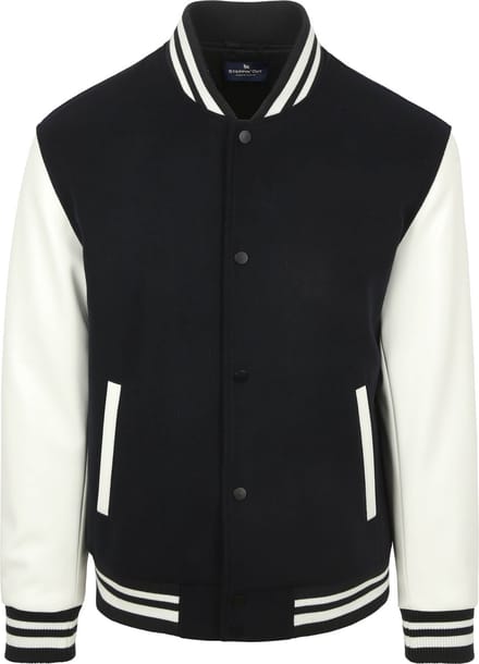 Steppin' Out Varsity Jack Navy - Maat L - Heren - Tussenjas