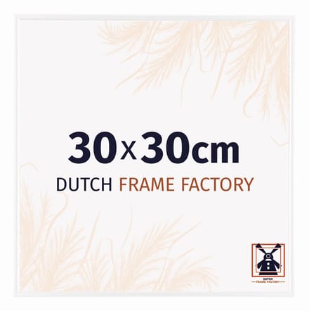 Fotolijst 30x30 cm - Kunststof - Wit Hoogglans - Easy