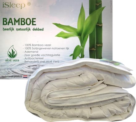 iSleep Bamboo Deluxe 4-Seizoenen Dekbed - 100% Bamboe - Eenpersoons - 260x220 cm
