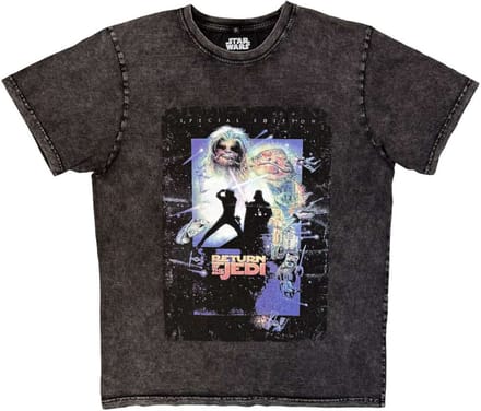 Disney Star Wars - ROTJ Silhouette Heren Tshirt - M - Zwart
