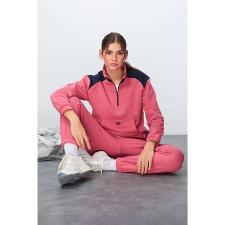 Kleurblok Fleece Trainingspak Set