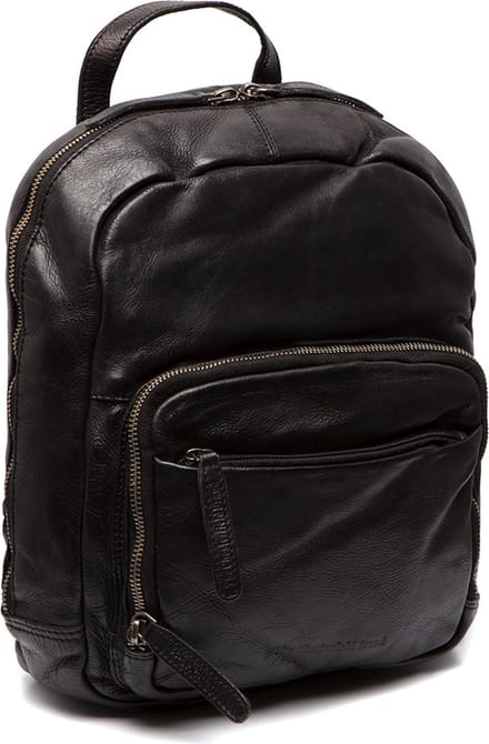 The Chesterfield Brand Waxed Pull Up Rugzak Luzern Black
