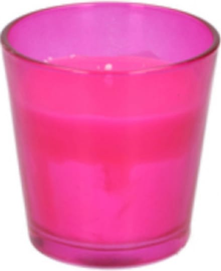 Citronella kaars in glazen pot Roze
