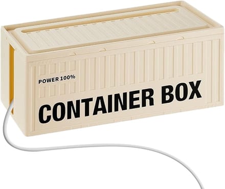 Kabelbox - Kabelopslag Stofbak - Bureau Beheer - Industrieel Ontwerp - 325 x 14 x 135 cm - Romig