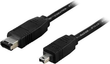 Deltaco FW-9 2m Zwart firewire-kabel