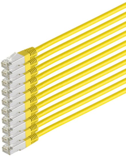 Patchkabel cat 6 S/FTP PIMF HF VE10 gelb 1m