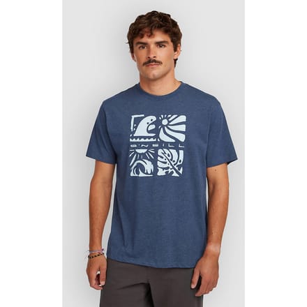 O'Neill Melange Front Print T-Shirt blauw
