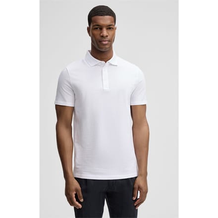 Poloshirt Fisher, witte piquéstof