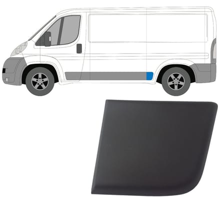 Achterste zijlijst sierlijst voor Citroen Jumper 2006-2018 / Links