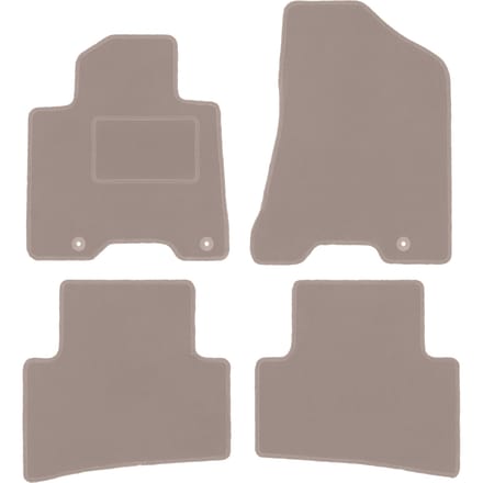 Beige veloursmatten voor: Kia Sportage IV SUV (2015-)