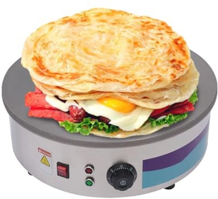Pannenkoekenmaker 45 cm - Professionele crêpemaker voor crêpes, galettes, burrito's en taco's
