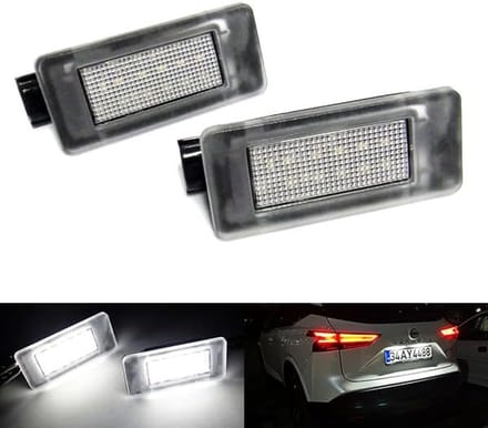 2 Stuks LED Kentekenverlichting Wit voor Duster Qashqai Serena