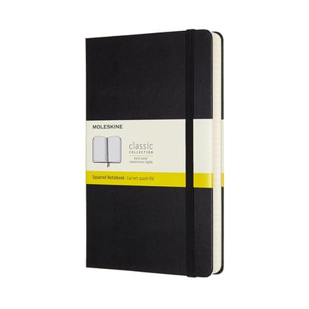Moleskine Classic Notitieboek - Expanded - Large - Hardcover - Geruit - Zwart