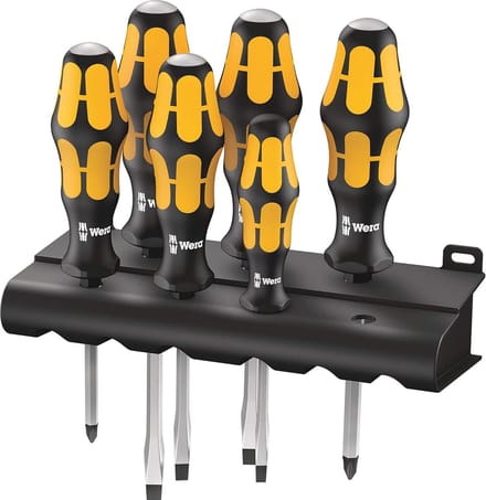 Schroevendraaierset en rek