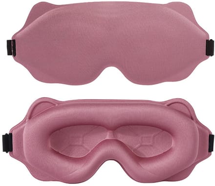 Slaapmasker Roze - 3D Gestructureerd - Volledig Verduisterend - Ademend - Verstelbaar