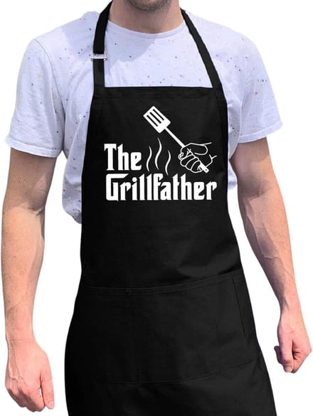 Grappig BBQ Schort voor Mannen - Cadeau voor Echte Echtgenoten - Koken & Grillen