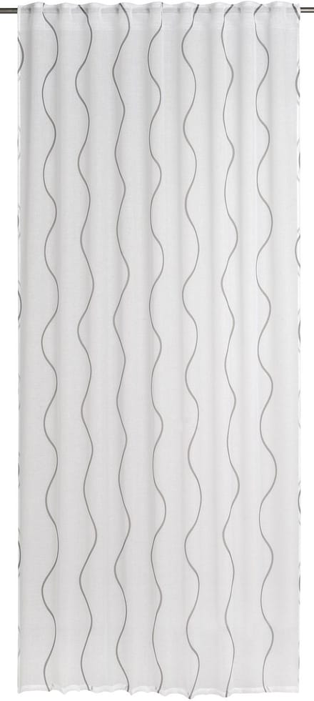Elbersdrucke Gordijn met verborgen lussen Curve 255x140 cm wit-grijs