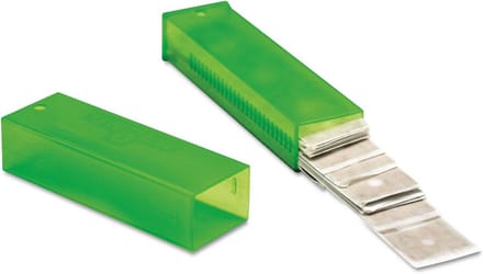 10cm Glasskrabber Vervangingsbladen Dubbelzijdig - 25 Stuks
