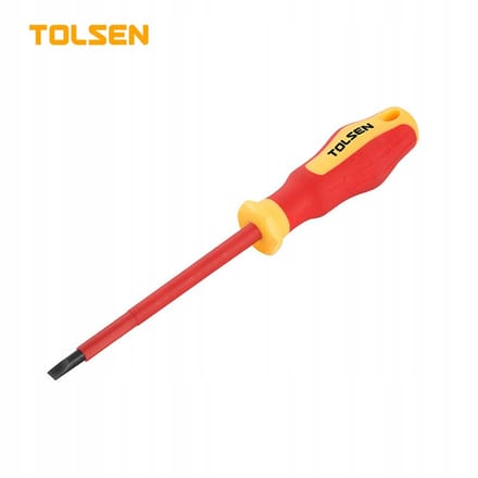 Tolsen Geïsoleerde Platte Schroevendraaier 1000V 6,5x150mm