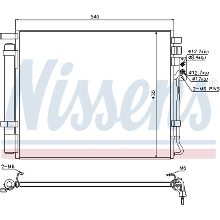 Condensator, airconditioning NISSENS 940272