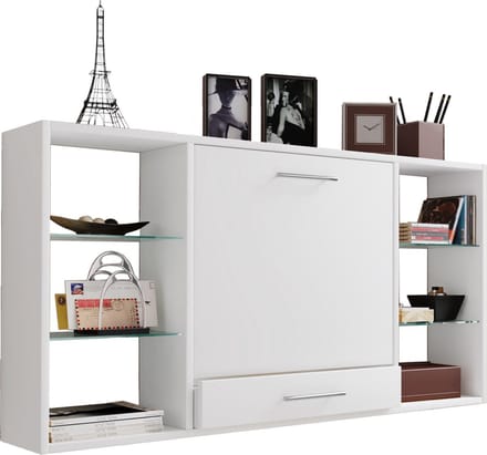 Houten wandbureau Computerbureau lade Teala