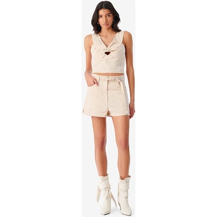 IRO Paris Rimi Light Beige Maat: L | Korte Broeken Outlet | Dames | Beige