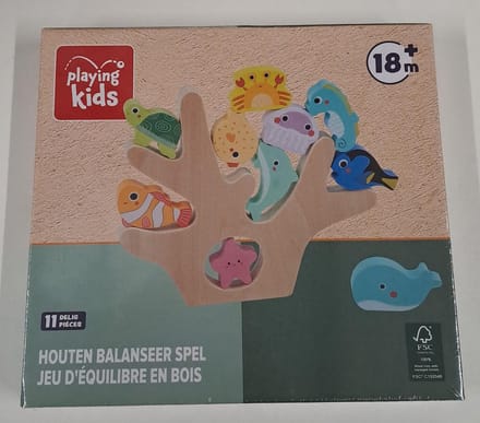 Playing Kids Houten Balanceerspel Zeedieren