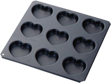 Hart Vorm - Bakvorm - Taarten Decoreren - Ovenbestendig - 25 x 24 cm - Zwart