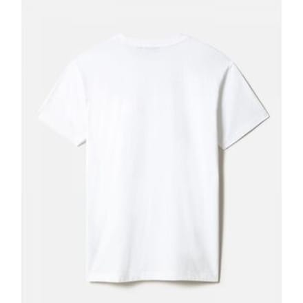 T-shirt Napapijri S-MORGEX NP0A4GBP0021-BRIGHT WHITE
