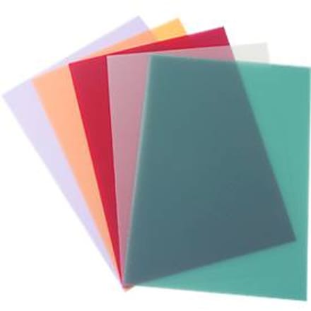 Inbindcovers PolyTechno, polypropeen, wit-doorschijnend, 50 stuks