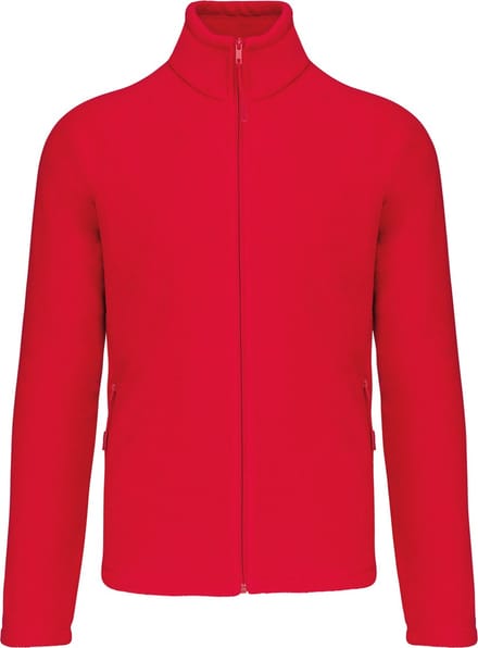 Zware Fleece met rits 'Marco' Kariban Rood - L