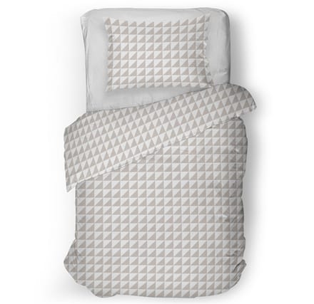 Snoozing Chanel Dekbedovertrek - Eenpersoons - 140x200/220 cm - Beige