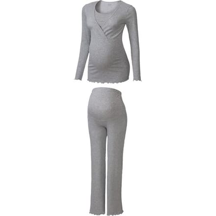 ESMARA Dames zwangerschapspyjama (Grijs, XL (48/50))