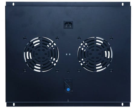 DSIT Fan-pakket met 2 ventilatoren en thermostaat geschikt voor 600mm diepe staande serverkasten - serverbehuizing - serverrack