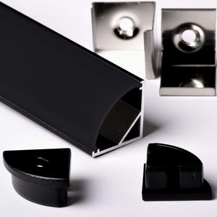 Aluminium Profiel Hoekstrip 3 Meter voor LED Strips met Afdekking