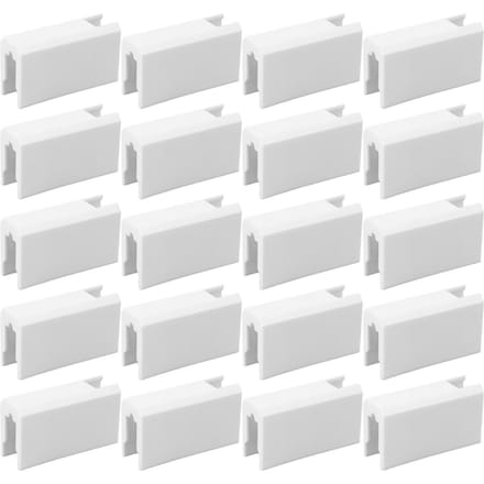 20 Pièces Butée de Blocage de Fenêtre de Porte Coulissante en Plastique Limiteur Sûr Accessoires Anti-Collision Long