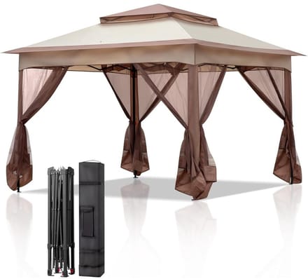 MKSS® Easy up Partyten - Paviljoen - Bruin