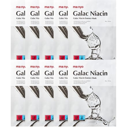 Masque Essence Galac Niacin Manyo 10 pièces BOUTIQUE AUTHENTIQUE white