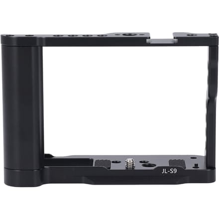 Aluminiumlegering Camera Kooi voor S9 1 4in 3 8in Schroefgaten Koude Schoen Mount Videocamera Kooi Rig black