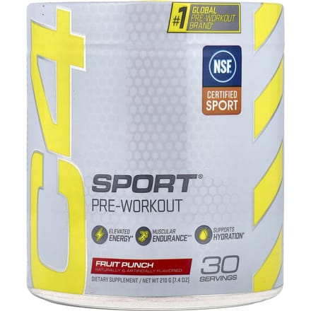 C4 / Cellucor, C4 Sport, Pre-Workout, Fruit Punch, 210G (7.4oz)