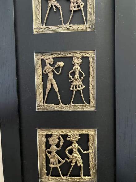 Chaque Decor Wall Art Warli Brass Figurine
